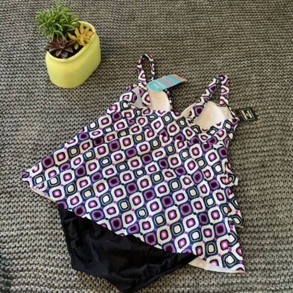 8/10/18W Swim Solutions Swim Suit H06 - Picture 6 of 8